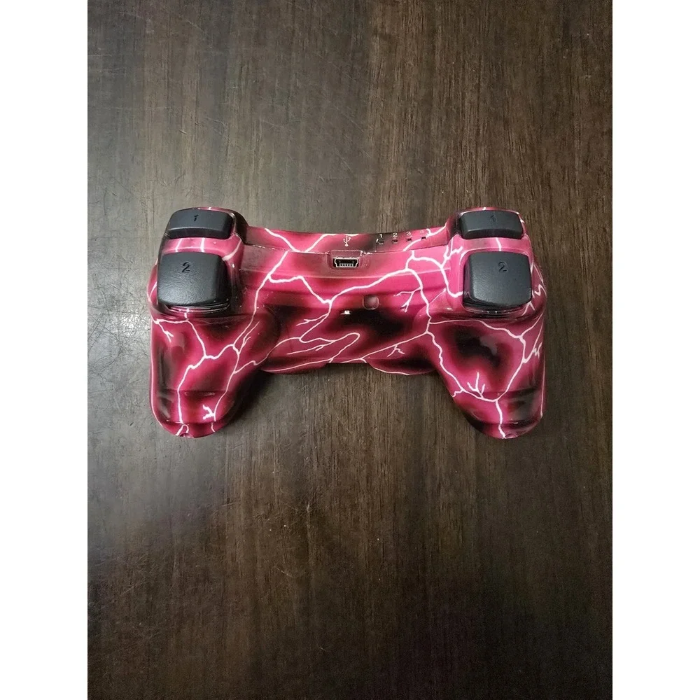 Sony Playstation‎ 3 PS3 Lightning Bolt Wireless Controller Red